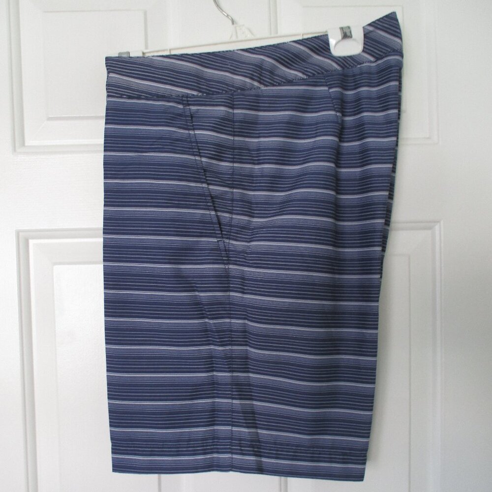Perry Ellis Mens Blue Mesh-lined 3-Pocket Swim Board Short NWOT - Size 35W*